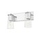 Z-Lite Titus 2 Light Vanity, 16in. W x 9.5in. H, Chrome 826-2V-CH - alternate 7